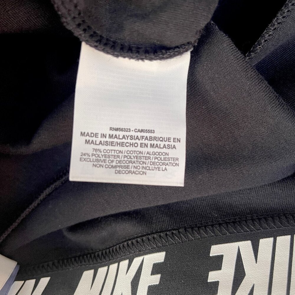 NWT NIKE Croped Jersey High Waist PANT SNKR 884410-010 Black S - Picture 12 of 13